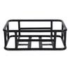 Rear Bike Basket Iron Waterproof Large Capacity Rustproof Bicycle Back Storage Basket Black