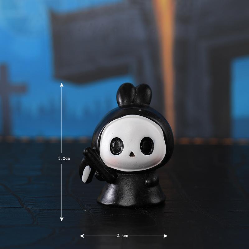 Halloween Small Decorative Items Micro-landscape Bonsai Succulent Decoration Rabbit Micro-landscape Resin Accessories