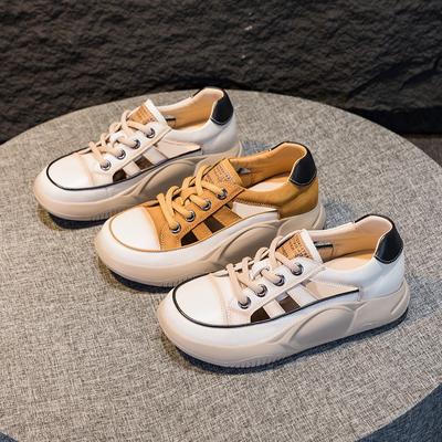 Туфли на толстой подошве в стиле ретро, женские кожаные туфли, повседневные сандалии