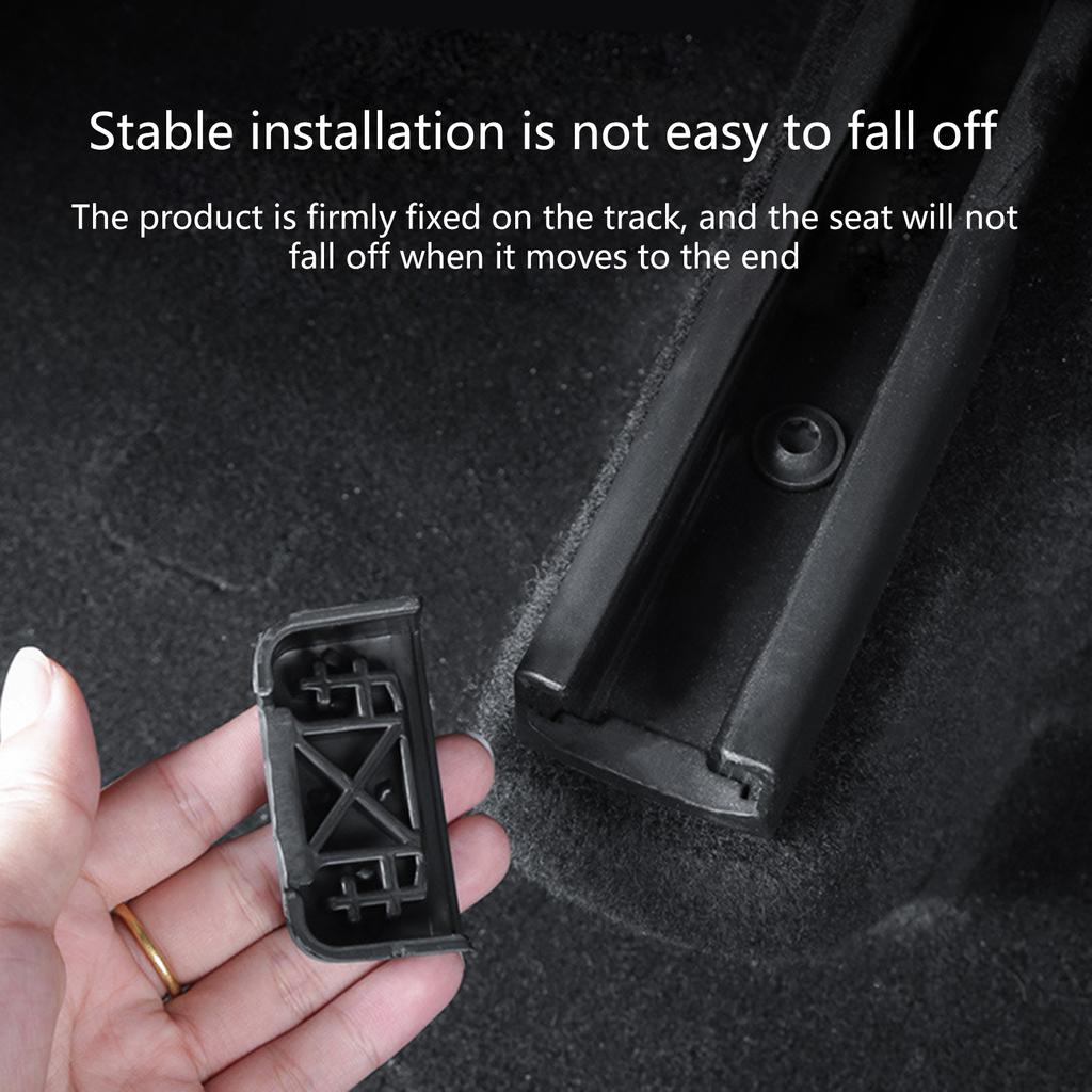 Защита от ударов мягкой резиной на направляющих заднего сиденья, подходит для автомобиля 3/Y, аксессуары для салона автомобиля, 4 шт.