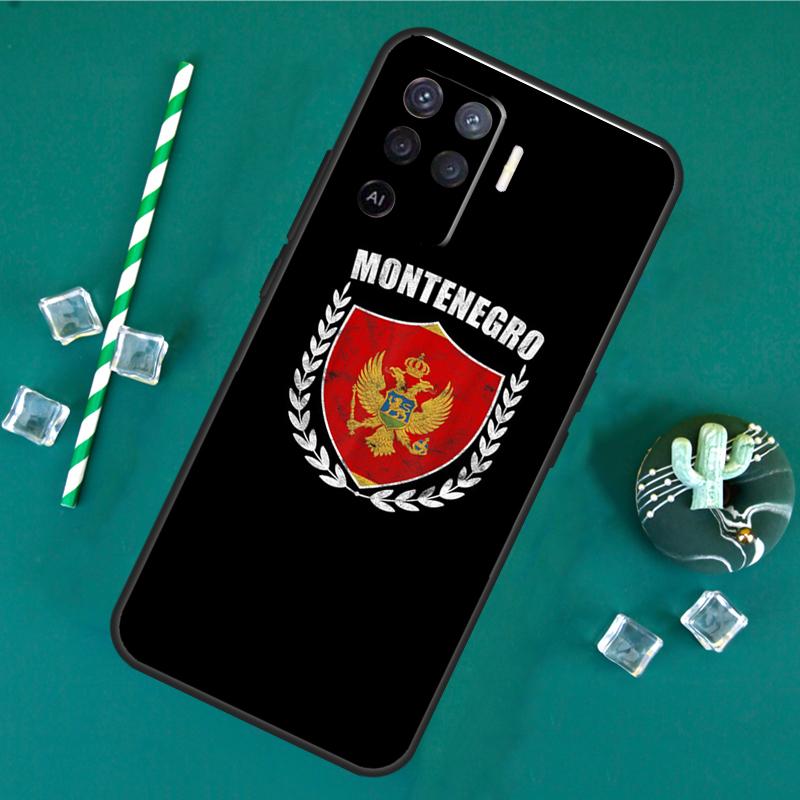 Montenegro Flag Phone Case For Oppo A18 A38 A58 A78 A98 A40 A60 A80 A91 A15 A17 A74 A94 A54 A57S A16 A76 A96