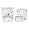 Set of Baskets DKD Home Decor White Black Gray Golden Bamboo Stars 41 X 31 X 42 Cm (4 Pieces) (2 Units)
