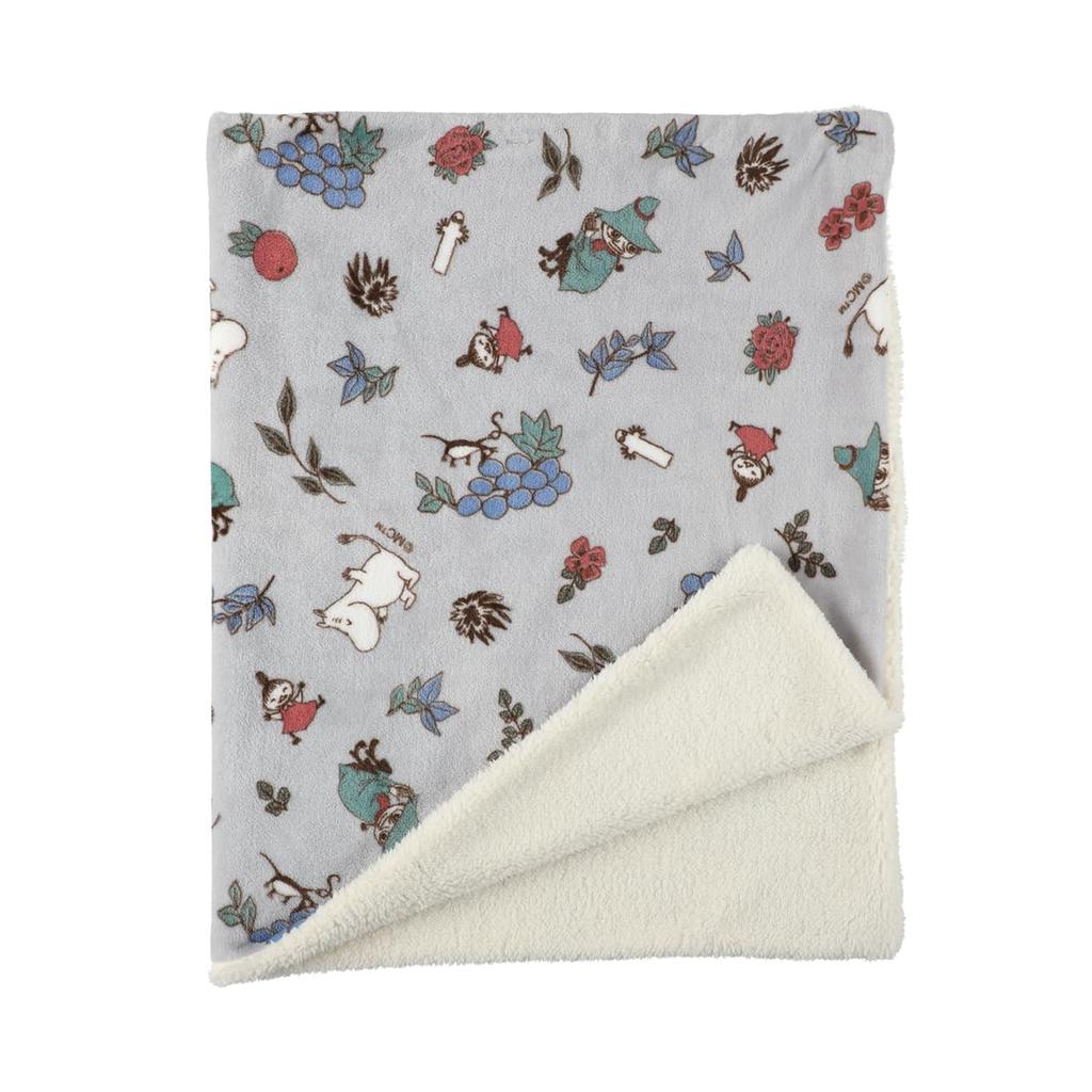 Кейп-трансформер 3-в-1 Moomin Friends Hill с боа, Фруктовый сад, Серый, BW-247-480