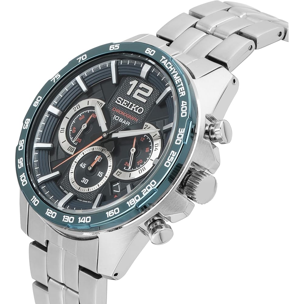 Seiko Часы Seiko Аналоговые Кварцевые Синий Циферблат SSB345P1 Хронограф Аналоговые Кварцевые Темно-синий Циферблат M...