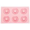 6 Cavity Silicone Donut Baking Pan Tray Nonstick Cake Biscuits Mold Making Tool Kitchen