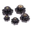 M5 M6 M8 M10 M12 M16 Plum Bakelite Hand Tighten Nuts Handle Thread Star Mechanical Black Thumb Nuts Clamping Knob Manual Nuts
