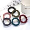 Ponytail Holder 5PCS Matte Women Big Telephone Wire Girl Hairbands Hair Ties Hair Rope Rubber Bands