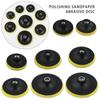 100/125mm for Power Sanders Abrasive Disks Sandpaper Self-adhesive Sanding Disc Backing Pad Hook-Loop Plate Disco Soporte Pad