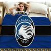 Atalanta Bergamo Logo Print Flannel Blanket High Quality Warm Comfortable Cover for All Seasons Perfect for Gifts Home Decor