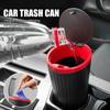 Автомобильный мусорный бак Press Type, подстаканник, мусорное ведро с крышкой, герметичный, водонепроницаемый, для салона автомобиля, мусорный контейнер, аксессуары для мусорных баков
