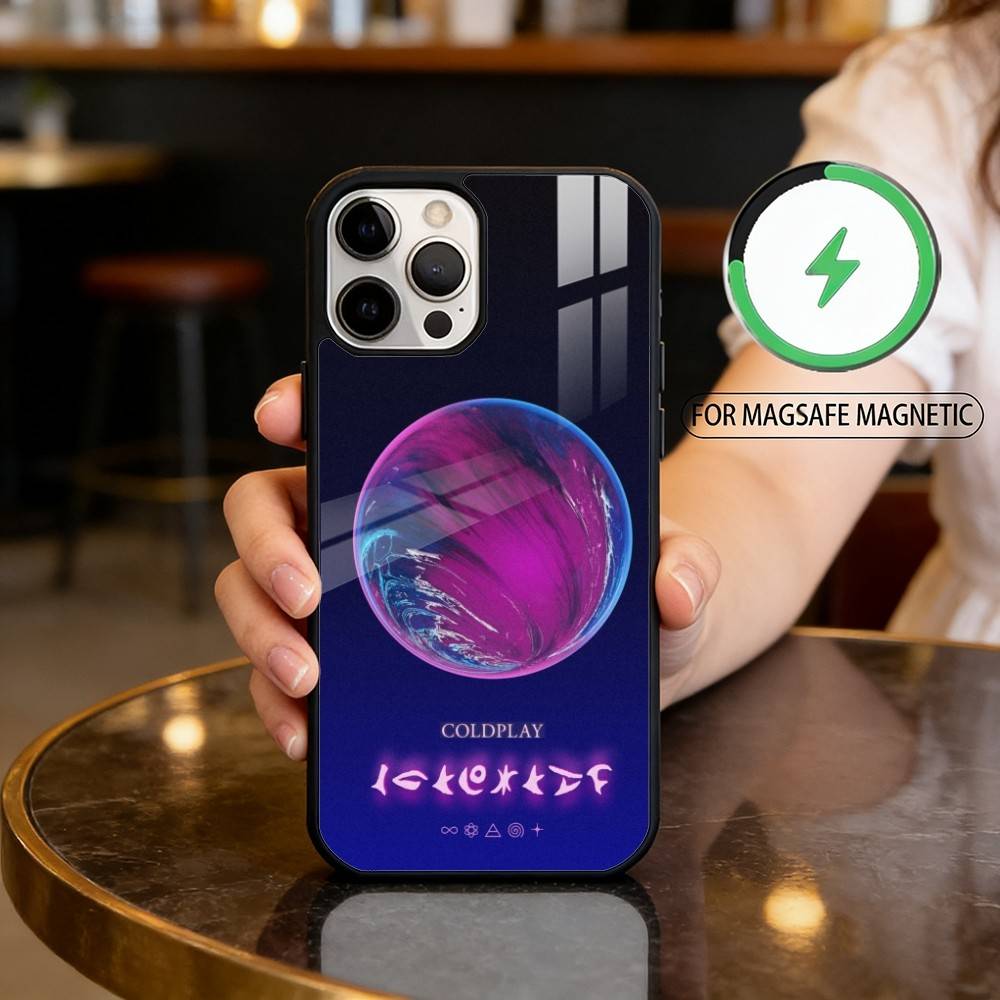 C-Coldplay-AY Phone Case For iPhone17,16,15,14,13,12,11 Plus,Pro Max Magnetic For Magsafe Wireless Charging