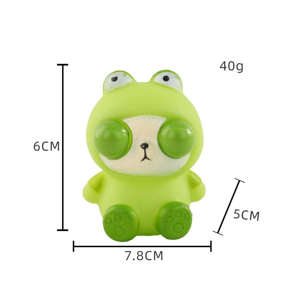Cartoon Animal Burst Eye Panda Squeeze Toys Simulation Frog Squeeze Ball Toys Baby Game