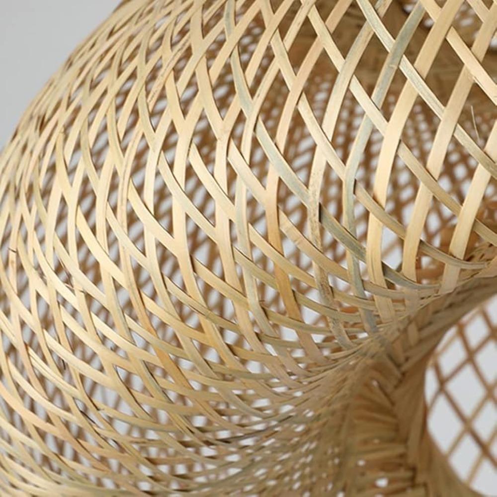 40СМ E27 Бамбуковый подвесной светильник Китайский ресторан Ручная работа Подвесная лампа Дзен Чайная комната Фонарь Деревенский Креативный B&B Подвесные светильники