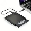 Внешний привод CD DVD, USB 2.0 тонкий защищенный внешний привод CD-RW пишущий проигрыватель DVD-ROM для ноутбуков настольных ПК