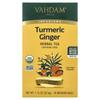 VAHDAM India, Infusions, Herbal Tea, Turmeric Ginger, Caffeine Free, 18 Infusion Bags, 32.4g (1.14oz)