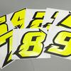 Premium Waterproof UV Resistant 100mm High Neon Fluorescent Racing Number Sticker Reflective JDM Decal Die Cut Vinyl Motorcycle