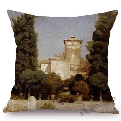 Uk Neoclassicism Academic Style Aestheticism Frederic Leighton Oil Painting Girl Lady Sofa Pillow Case Decorative Cushion Cover