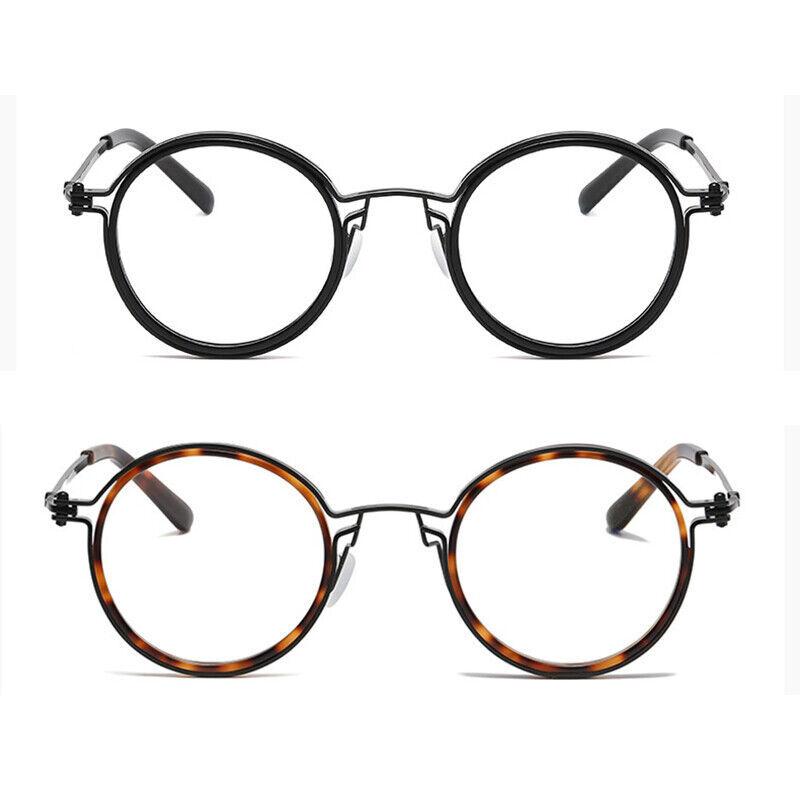 Retro Round Metal Anti Blue Reading Glasses Reader +1.0 +1.5 +2.0 +2.5 +3.0 +4.0