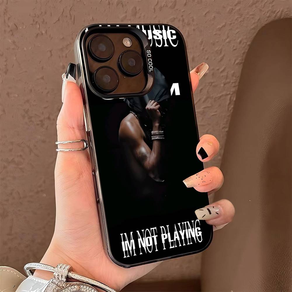Чехол для телефона Playboi Carti O-Opium Rap Для IPhone 16 15 14 13 12 11 17 Pro Max Plus Цвет Серебристый Корпус