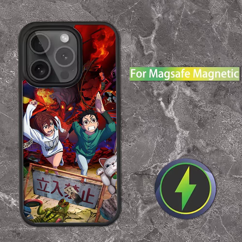 Чехол для телефона аниме D-Dandadan для iPhone 16,15,14,13,12,11,Pro,Max,Plus,Mini,SE Магнитная беспроводная зарядка Magsafe