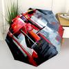 1pc Formula One, Racing Car Automatic Folding Umbrella Portable Collapsible 8-Rib Umbrella for All Seasons, Casual Outdoor Accessory, B54