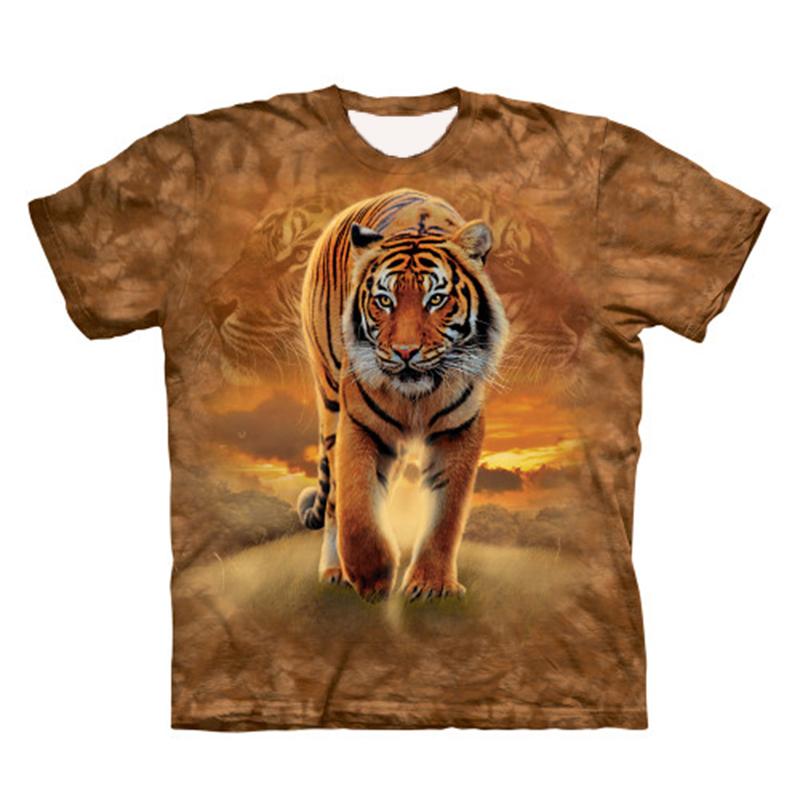 Bear Tiger Animal 3D Printed Hip Hop Short Sleeve T-Shirt Oversized Outdoor T-Shirt Harajuku Y2k Top