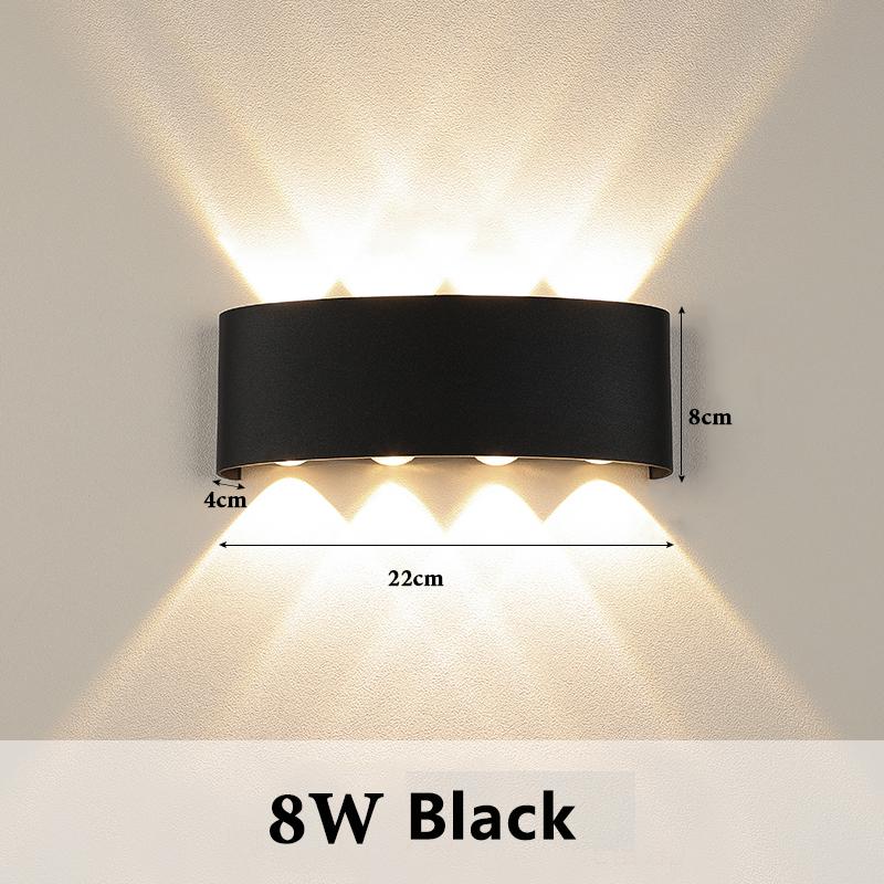 Современный светодиодный настенный светильник с пластиковым корпусом, не водонепроницаемые настенные светильники для внутреннего освещения спальни, гостиной