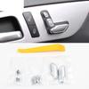 Car Styling Seat Adjust Buttons Replace Decoration Covers Stickers Trim for Mercedes Benz C E Class W204 W212 Auto