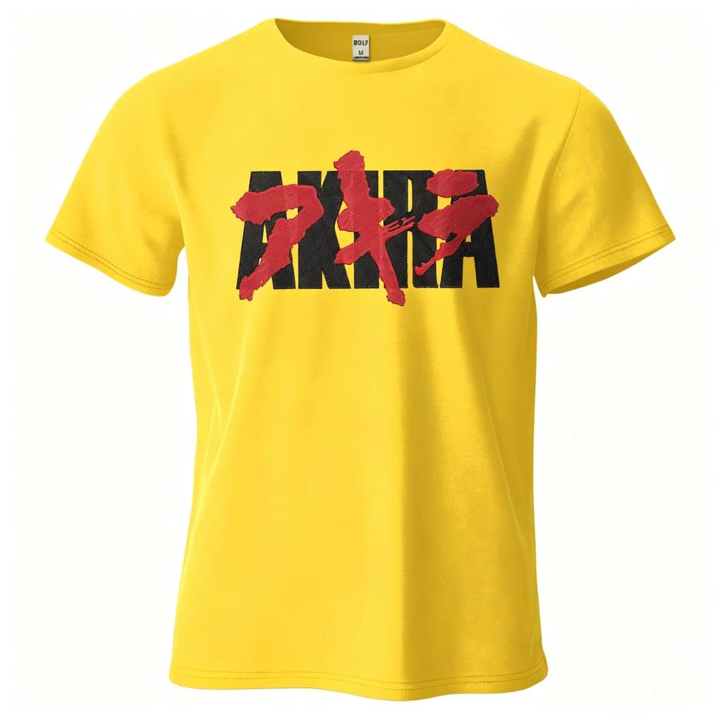 Unisex Akira Anime Tshirt Retro 90s Unisexga Graphic Print Casual Crew Neck Short Sleeve Loose Cotton Streetwear Tee for Unisex WoUnisex