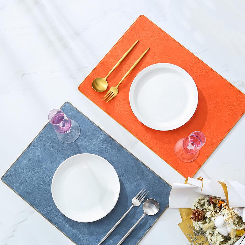 Кожаная подставка под тарелку толщиной 2,8 мм - Роскошная западная посуда для дома, отеля и клуба
