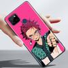 Модный чехол для телефона Demon Slayer из японского аниме для OPPO Realme 5 6 7 7i 8 8i 9 9i V25 F9 F17 F19 5G 4G Pro Narzo Speed, черный чехол