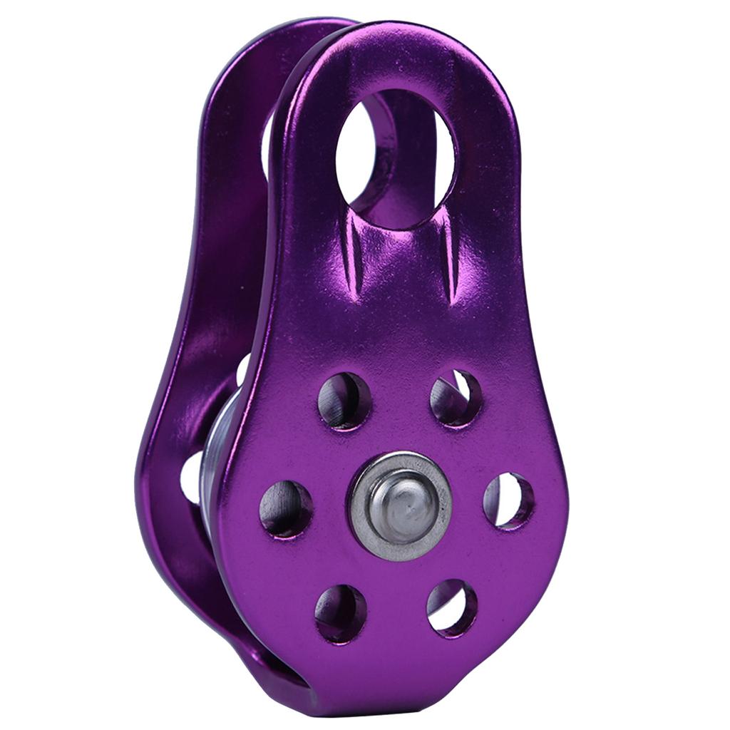 Small Rope Pulley Aluminum Alloy Outdoor Climbing Pulley 20KN Single Pulley Climber Arborist Fixed Pulley Easy To Use