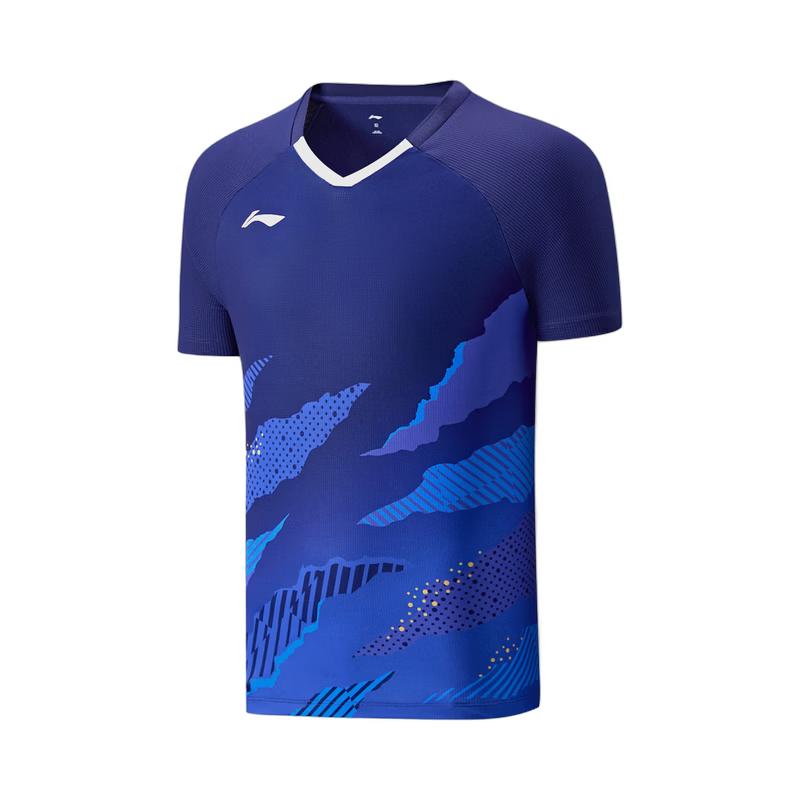 Li-Ning Быстросохнущая футболка для бадминтона, соревновательная AAYW039