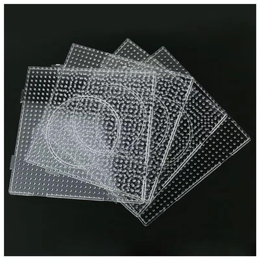 4Pcs Heat Resistant Fuse Beads Pegboards DIY Hama Beads Pegboards Educational Toys
