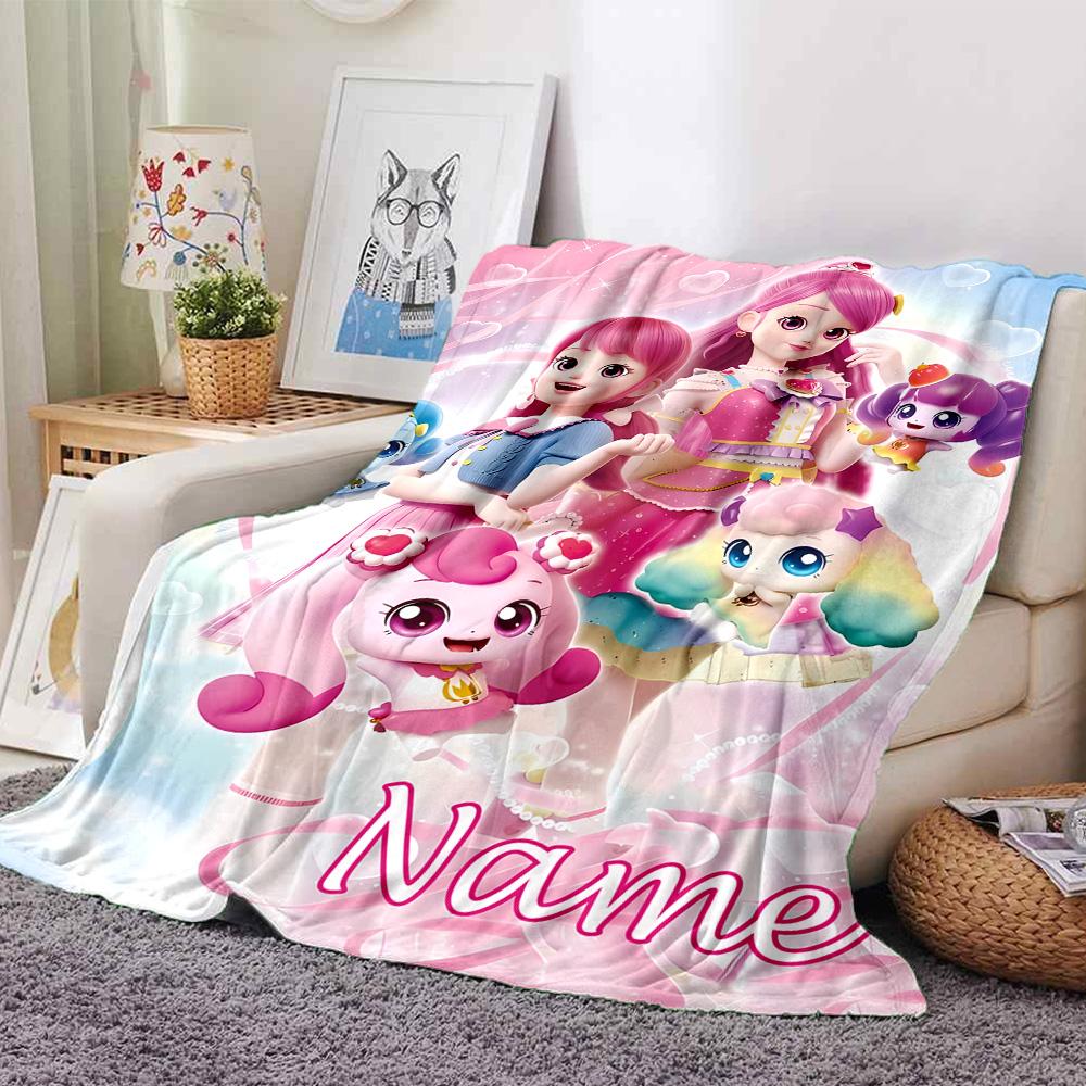 Customizable Magic Sweethear2 Throw Blanket – Personalized Name, All-Season Cozy Snug Blanket, Machine Washable, Personalized Blanket