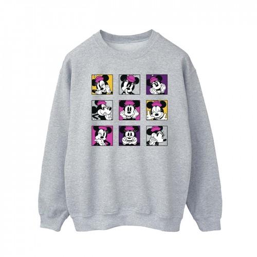 Disney Mens Minnie Mouse Squares Sweatshirt