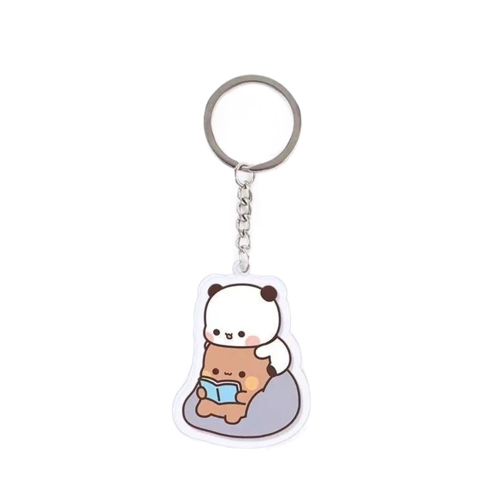 Animal Super Cute Couple Keychain Cartoon Cute Cartoon Bubu Dudu Key Chain Car Keyring