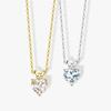 D Color 1CT Heart Cut Moissanite Necklace Pendant For Women S925 Silver Sparkling Lab Diamond Neck Chain Romantic Jewelry