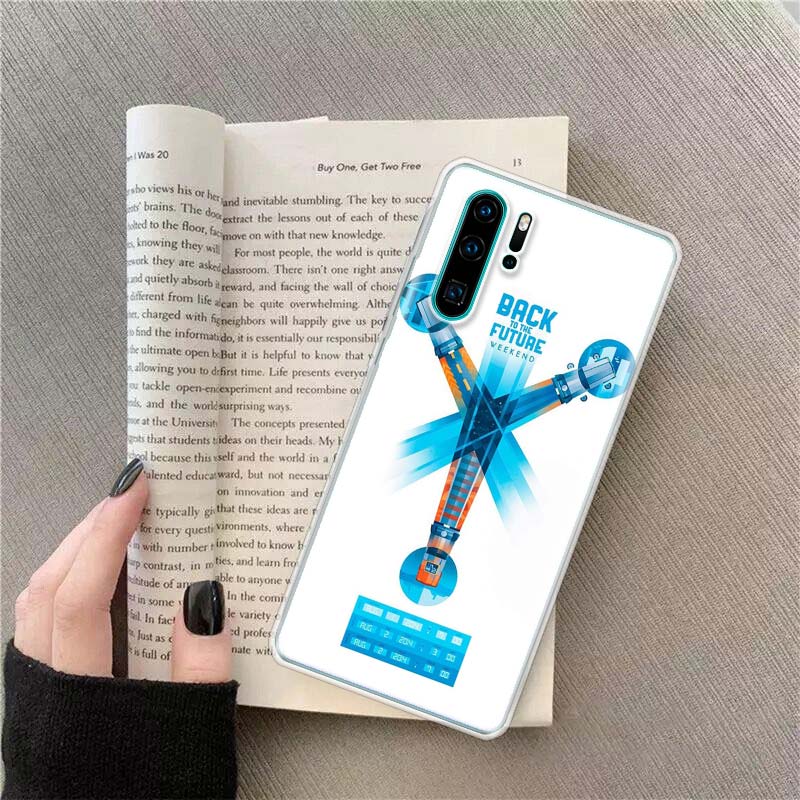 Back To The Future License Phone Case For Huawei P50 Pro P10 P20 P30 P40 Lite Cover Mate 40 30 20 10 Lite Capa Shell