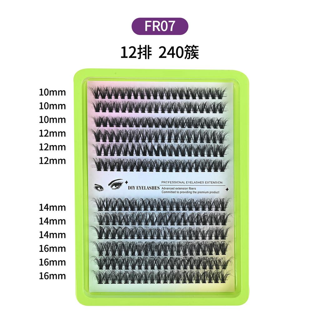 Large Capacity Eyelashes, Single Tuft False Eyelashes, Natural Thick Multi-hair Eyelashes, Self-grafted Eyelashes 2026