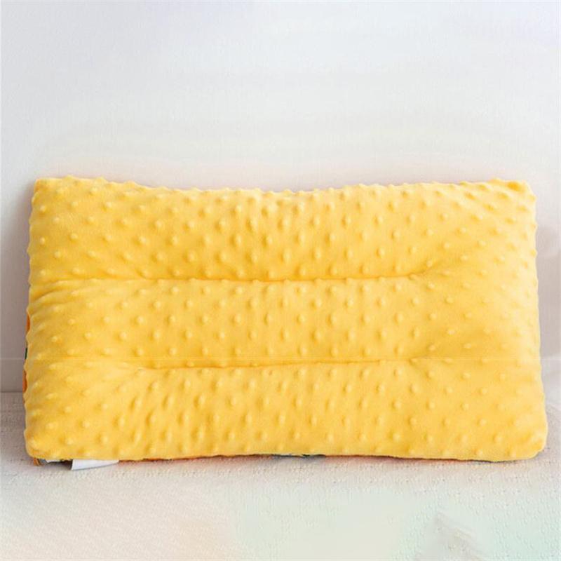Children Infants Double-sided Cartoon Pure Cotton Doudou Velvet Sleep Pillow Washable Cervical Vertebra Protect Kids Pillow