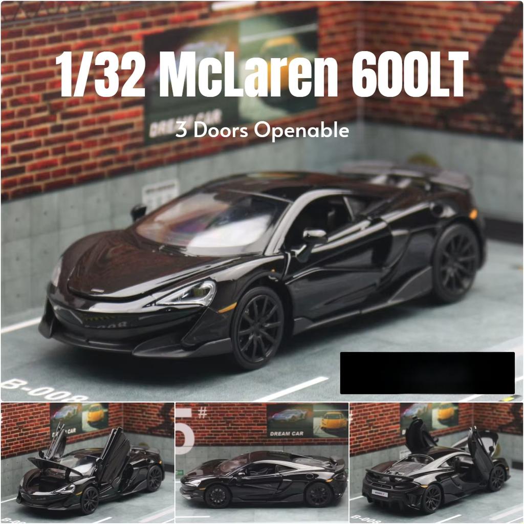 1/32 McLaren 600LT Super Sport игрушечная модель автомобиля литая металлическая миниатюрная модель транспортного средства со звуком и светом коллекция подарок для детей