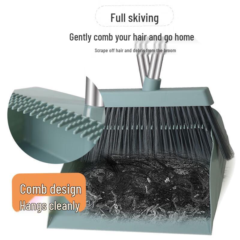 Набор 3-в-1: вращающаяся щетка, совок и скребок