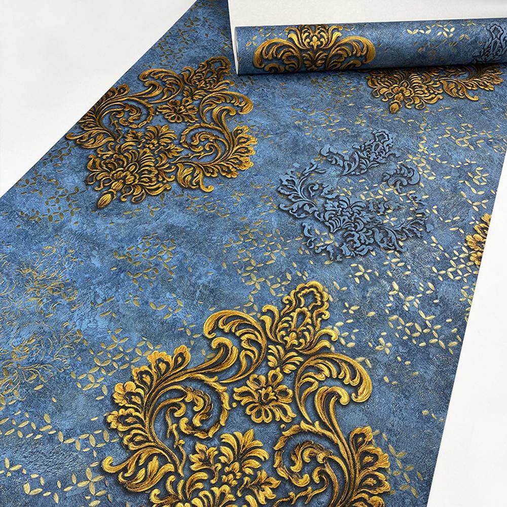 9 Стиль Роскошные 3D Дамаск Виниловые Обои Спальня Гостиная Красные Цветочные Обои Рулон Ktv