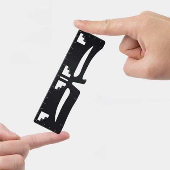 Измерительный инструмент с трехточечным позиционированием, профессиональная измерительная линейка для микроблейдинга из нержавеющей стали, бровей