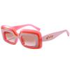 New Fashion Sunglasses Men And Women Large Frame Square Sunglasses Cool Trendy Color Glasses Frame