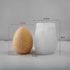 3D Пасхальное яйцо свеча силиконовая форма ангел цветок тиснение DIY мыло ручной работы шоколад форма для выпечки
