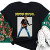 Джордж Майкл - The Faith Черная Унисекс Подарочная Семейная Футболка D951 Унисекс Футболка