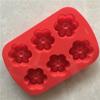 Baby Feet Shaped 6 Cavities 3D Cake Mould Pudding Candy Mold Soaps Supplies Silicone Soap Mold