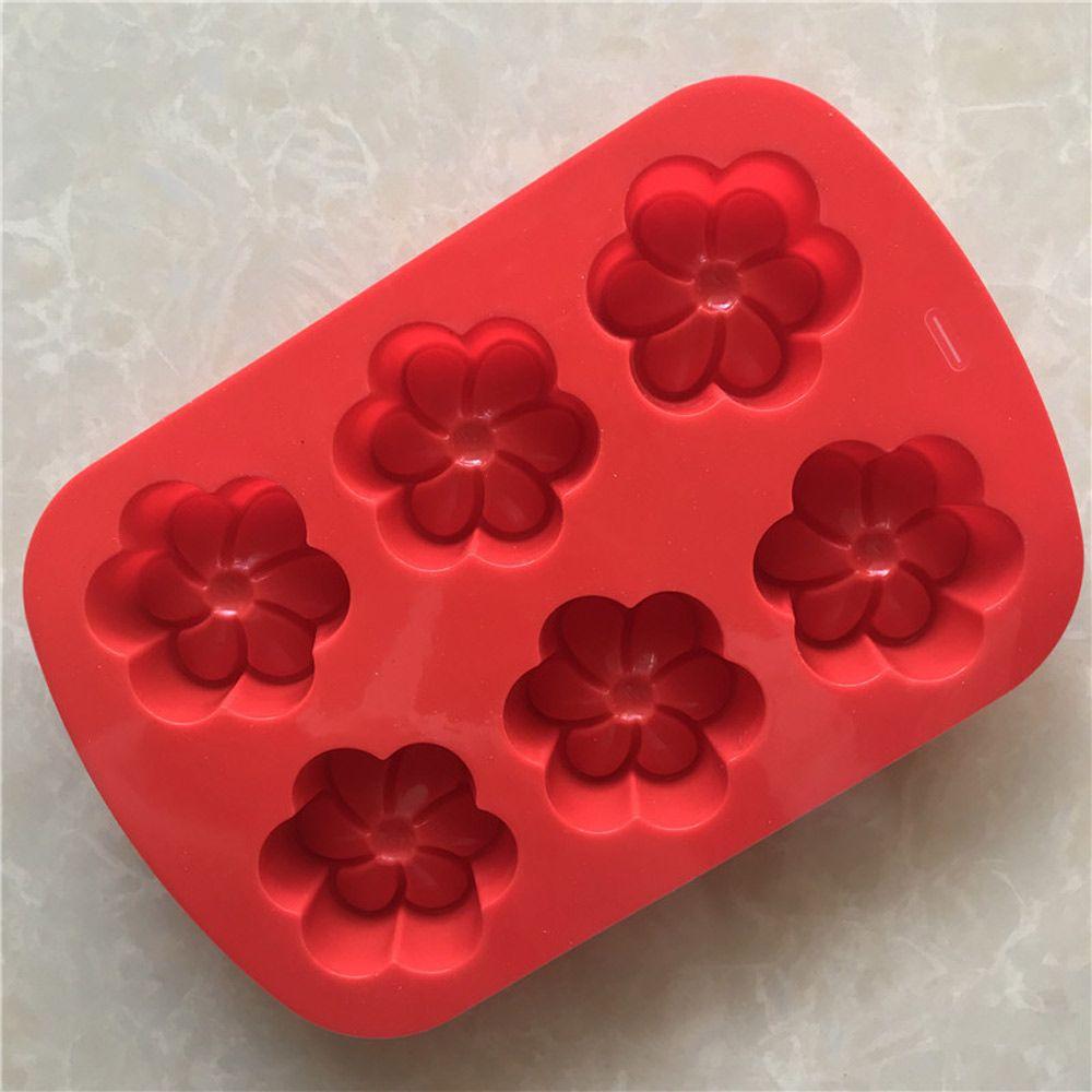 Baby Feet Shaped 6 Cavities 3D Cake Mould Pudding Candy Mold Soaps Supplies Silicone Soap Mold